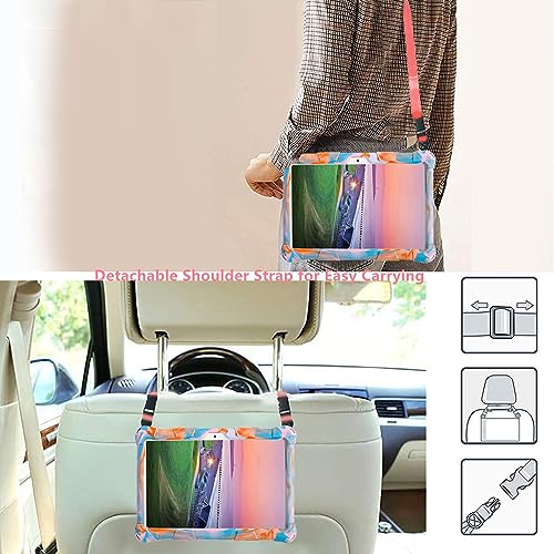 Sfulatdc Silicone Tablet Case with 360 Rotating Kickstand Strap/Shoulder Strap/Handle Compatible with Victbing 10 - Image 4