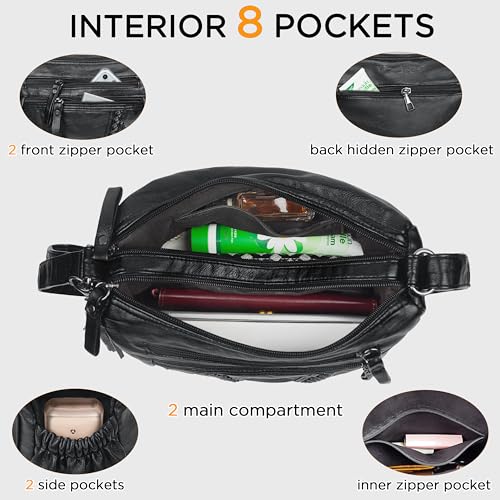 Image of VOLGANIK ROCK Crossbody Bag for Women with Tassel Ladies Soft PU leather Purses and Handbag Pocketbooks