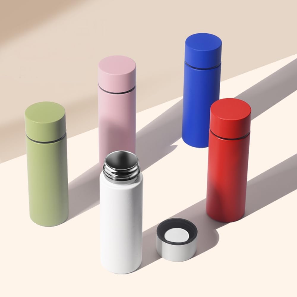 5 oz Mini Thermos Cute Water Bottle - Insulated Stainless Steel Bottle - Keeps Cold for 12 hours, Hot for 6 hours - Green - Image 5