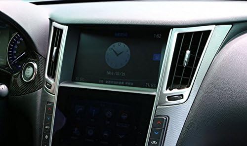 Eppar® New Decorative Center Air Duct Covers for Infiniti Q50 2013-2016 (Silver)