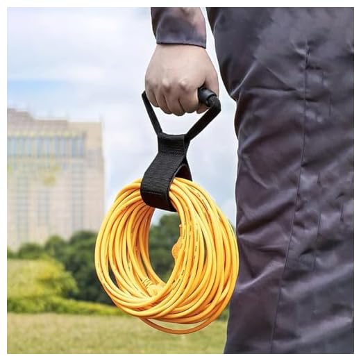 Cord Storage Straps, 17" Extension Cord Straps Heavy-Duty for Garden Hose Strap Cordes Organizer Handle for RV Accessories, Industrial Electrical Accessories