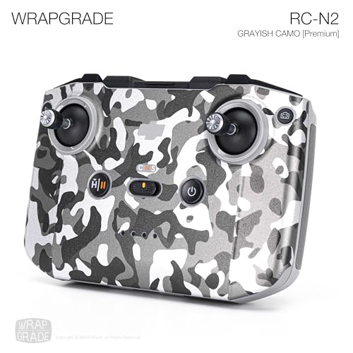 Image of WRAPGRADE Skin Stickers Compatible with DJI RC-N2 /N3 (Grayish Camo)