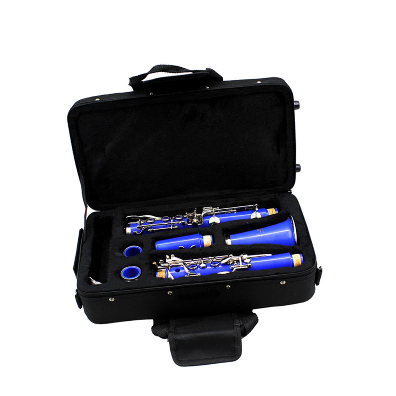 Custodia Per Clarinetto - Tessuto Nero Imbottito, Tracolla Regolabile, 36x20x10.5cm - Foto 9