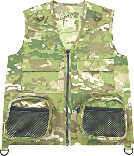 Combination Set Safe for Boys and Girls: Cargo Vest for Kids with Reflective Safety Straps