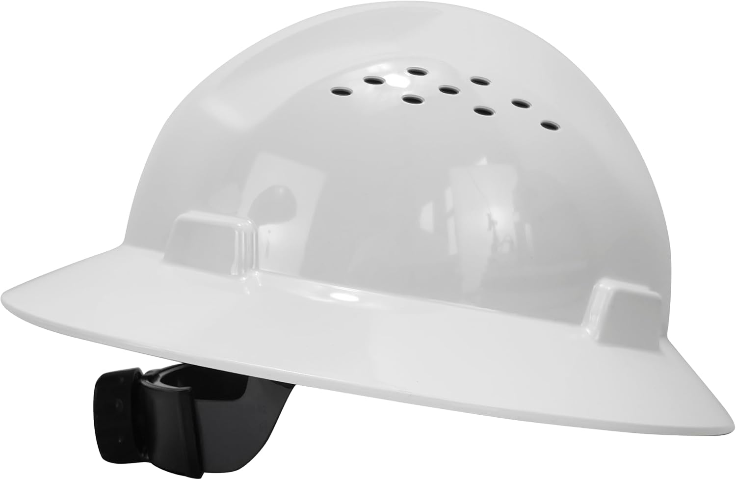 Land Helmets ShieldPro Full Brim Safety Helmet - Type I Class C & E Full Brim Hard Hat - 4 Point Suspension - OSHA & ANSI Z89.1 Compliant Construction Helmet