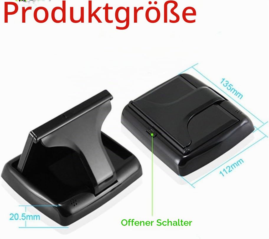ePathChina 1 Set Faltbarer hochauflösender 4,3-Zoll-TFT-LCD-Mini-Auto-Monitor mit Rückfahrkamera...
