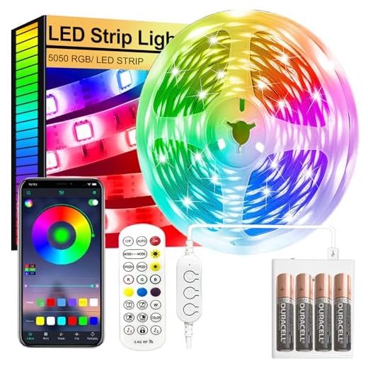 FUPT Led Strip Lights,2m Led Light Strips Battery Powered with App&Remote, Flexible 5050 RGB Colour Changing Led Lights for Bedroom,TV,Gaming Room Music Sync,Christmas,Halloween Decorations