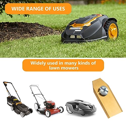 Miniatura 6 de Agaky 30x Cuchilla De Cortacesped,Cuchillas Automower En Titanio Con 30 Tornillos,Juego De Cuchillas De Repuesto Para Cortacésped Für Husqvarna,Automower,Gardena 30pcs,0,75 Mm Espesor