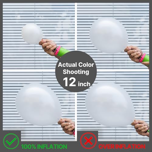 Image of PartyWoo Pearl White Balloons 101pcs 12 Inch Metallic White Latex Balloon for Anniversary Retirement Wedding Graduation Baby Shower Birthday Gender Reveal Engagement Tea Party Decorations White-Z30