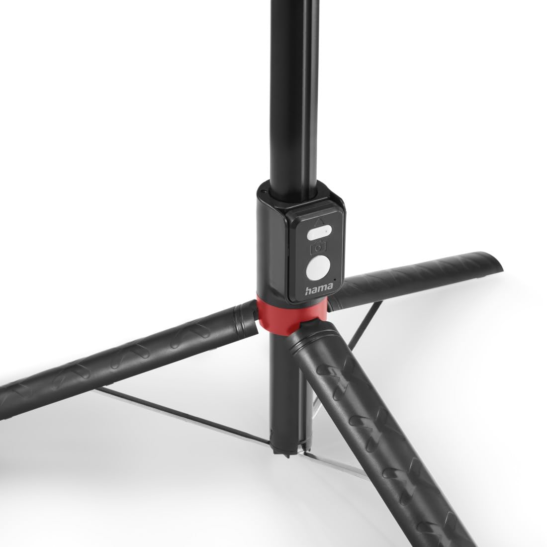 Hama selfkie stick (kij do zdjęć, kompaktowy, statyw, monopod, teleskopowy drążek, maks. 170 cm, Bluetooth) czarny