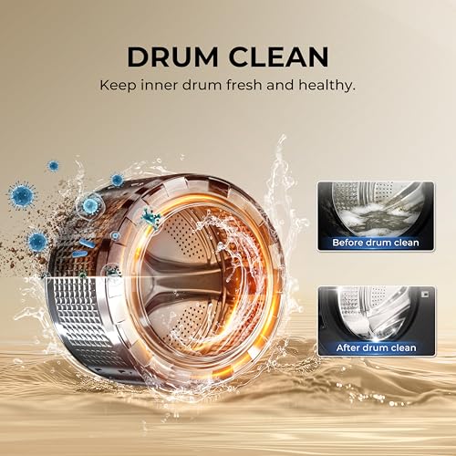 Image of Haier 12 Kg, 5 Star, AI Smart LIFE+, Hygienic Care, ABT, 525 mm Super Drum, Refresh, Direct Motion Motor, WiFi enabled, Fully Automatic Front Load Washer (EFL120-DM14F5ES8U1 | Dark Jade Silver)
