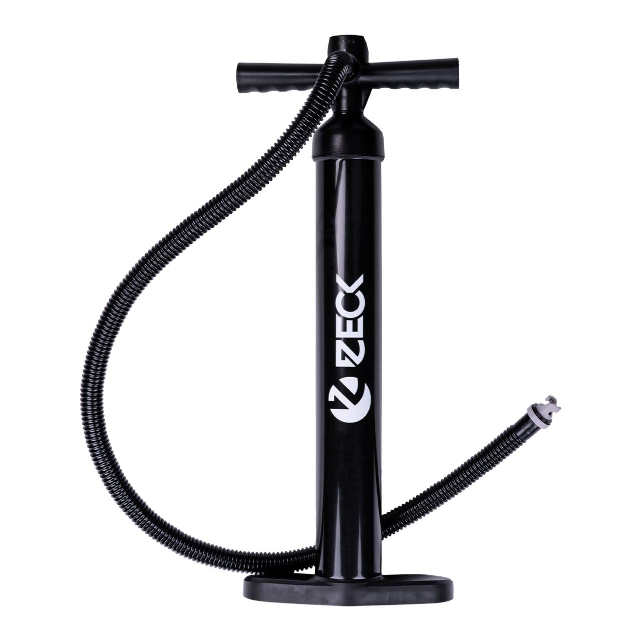 Zeck Hochdruck‑Luftpumpe Doppelhub • Bis 2 Bar • Mit Manometer • Für Zeck Schlauchboote, Belly Cat & Tusker Kayak • Passend für Bajonettverschlüsse