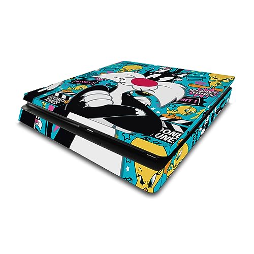 Skin vinyle officiel Looney Tunes pour PS4 Slim - Graphismes haute définition