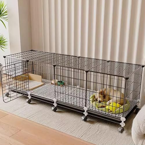 Cage pour chat anti-litière partout grâce aux toilettes intégrées