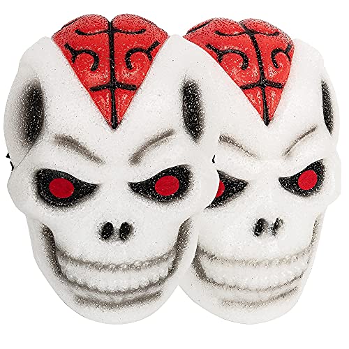 Image of Dazzle Bright 2 Pcs Halloween Porch Light Covers, Scary Skull Front Door Decorations for Outdoor Outside Decor