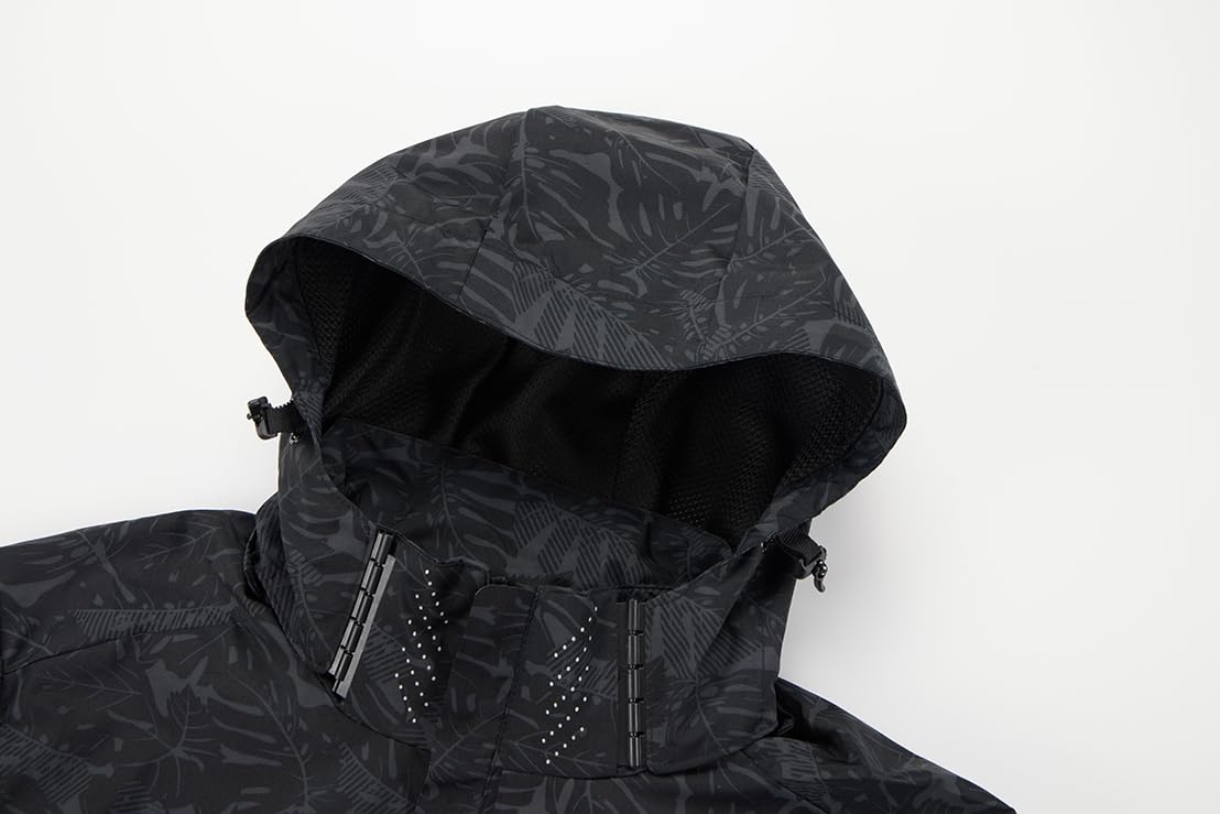 PADOLA Veste Homme mi Saison Veste de Pluie Homme Coupe Vent imperméable Blousons Printemps été Softshell Camouflage Legere Manteau Automne Hiver