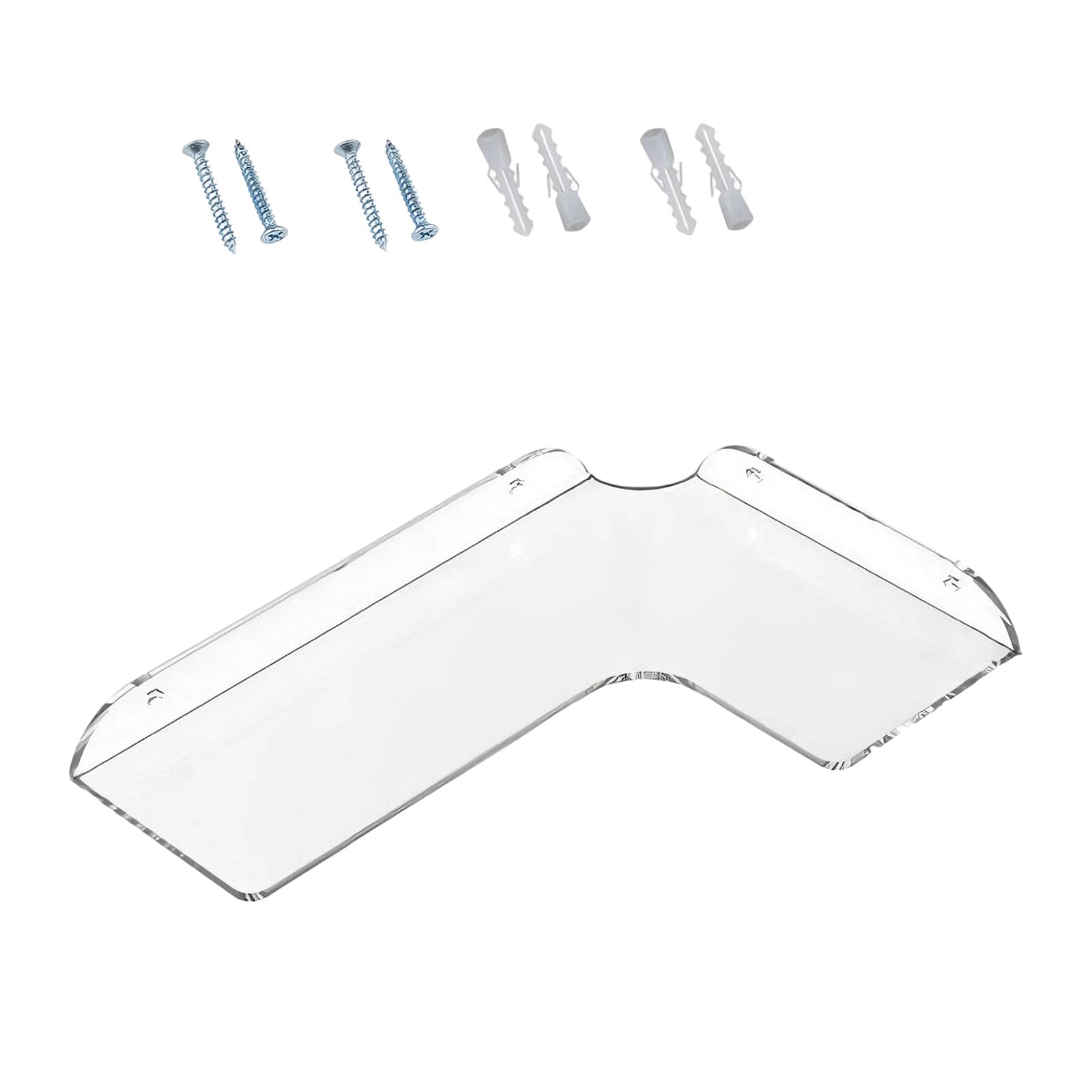 Kalttoy Long-Lasting Acrylic Corner Shelf for Bathroom Kitchen Living Room Storage Bath Shelf