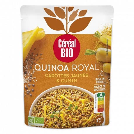 Cereal Bio – Quinoa Royal – Comino de zanahoria orgánico 220 g – Cuatro artículos