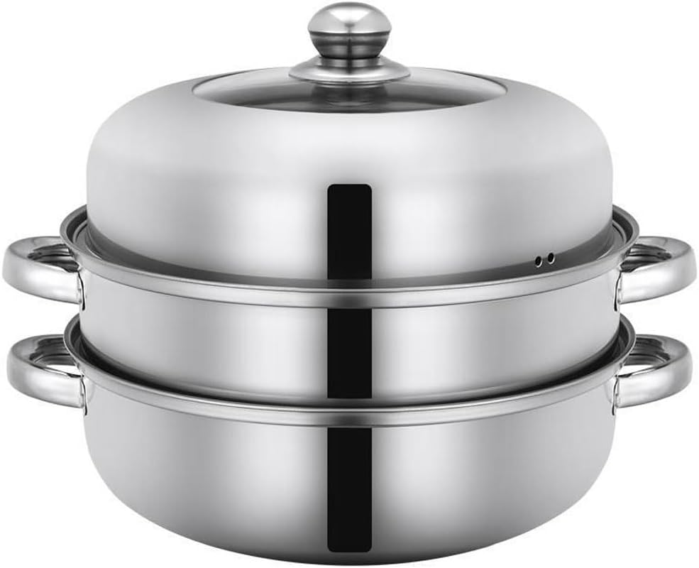 Thickened Stainless Steel Steamer -layer Ear Soup Steamer Steaming and Cooking -purpose Pot