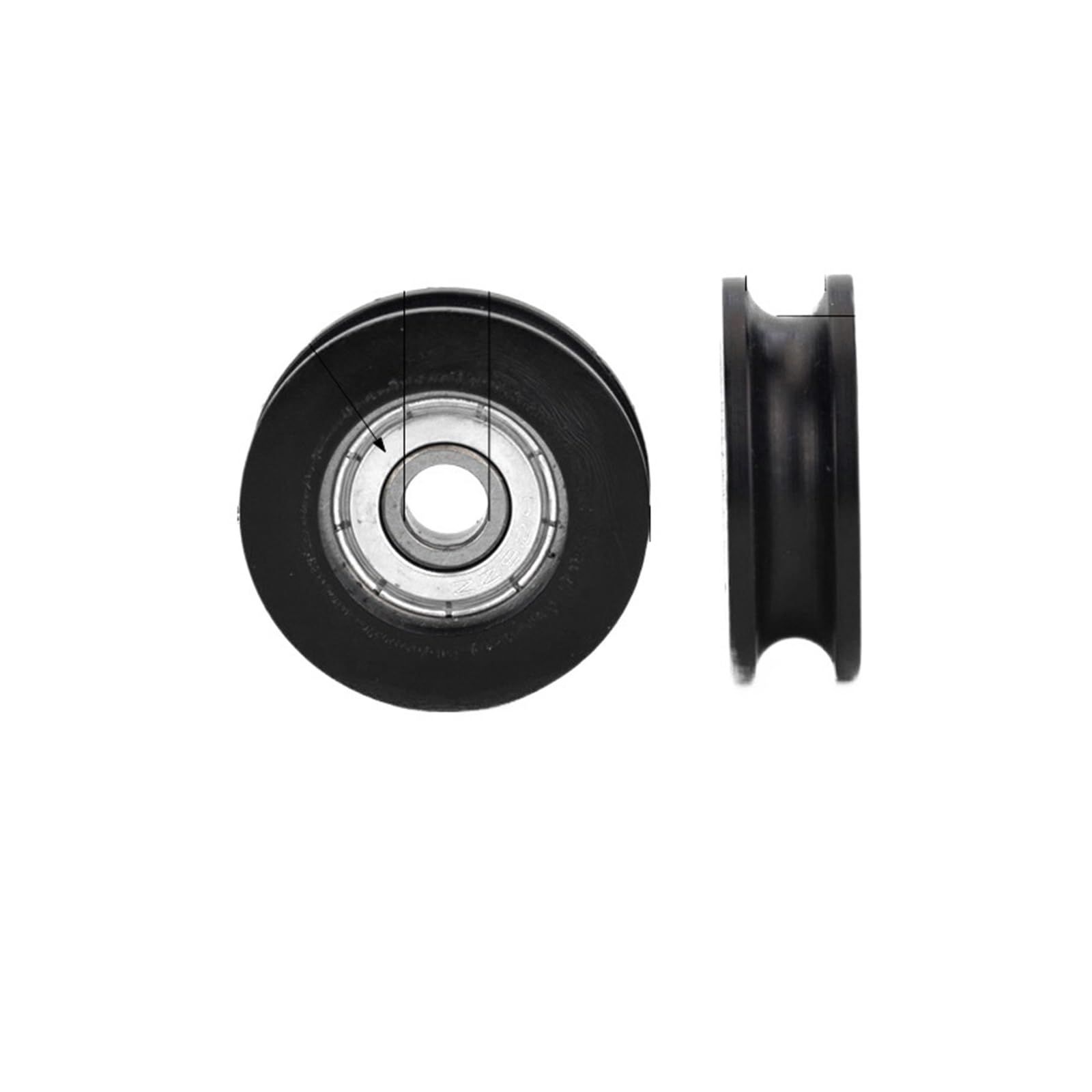 Roulement à billes 626zz galet nylon U 6X30X10 pour rail de guidage
