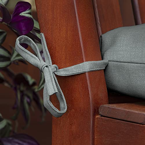 Image of Arden Selections Rocking Chair Cushion, 21 x 21, Rain-Proof, Fade Resistant, Cushion for Rocking and Outdoor Chairs 18 x 20, Stone Grey Leala (Pack of 4)