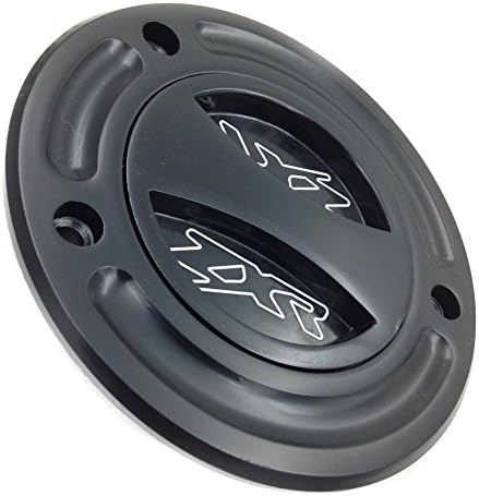 XKMT-Black Keyless Gas Cap Twist Off Fuel Tank Cap Compatible With ZX-14R/ ZZR1200 /ZRX1200R /Z1000 /ZX-10R /ZX-9R /ZX-6RR /ZX-6R [B00YWCOISC]