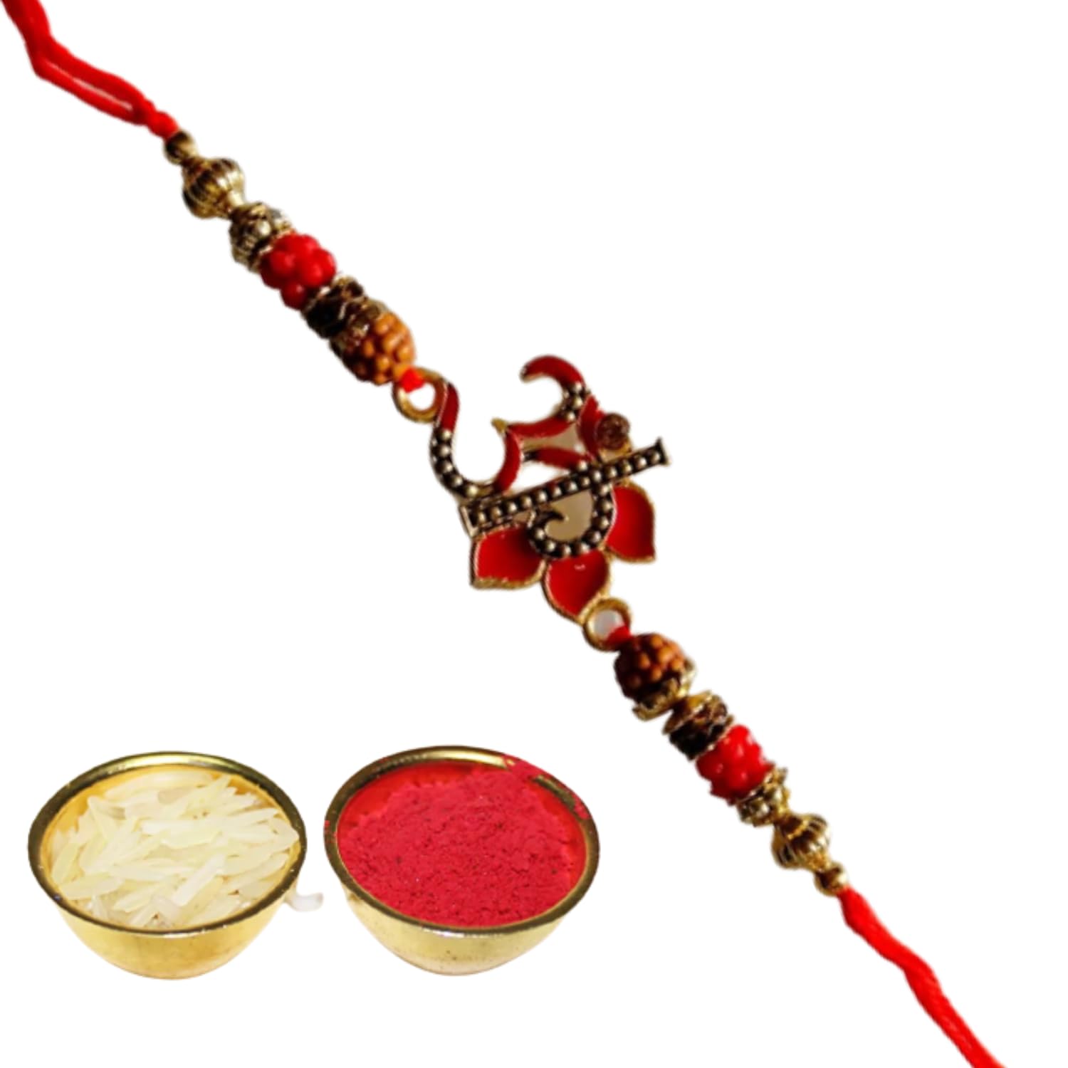 Realtrend Combo Rakhi for Bhaiya and Bhabhi and Kids | Rakhi For BrotherRakhi for Brothers with1 Roli Chawal Pack 1 Greeting Card Rakshabandhan Gift Set (Multicolor) (Designs-6) (B0C95DLCJB) Amazon Price History, Amazon Price Tracker