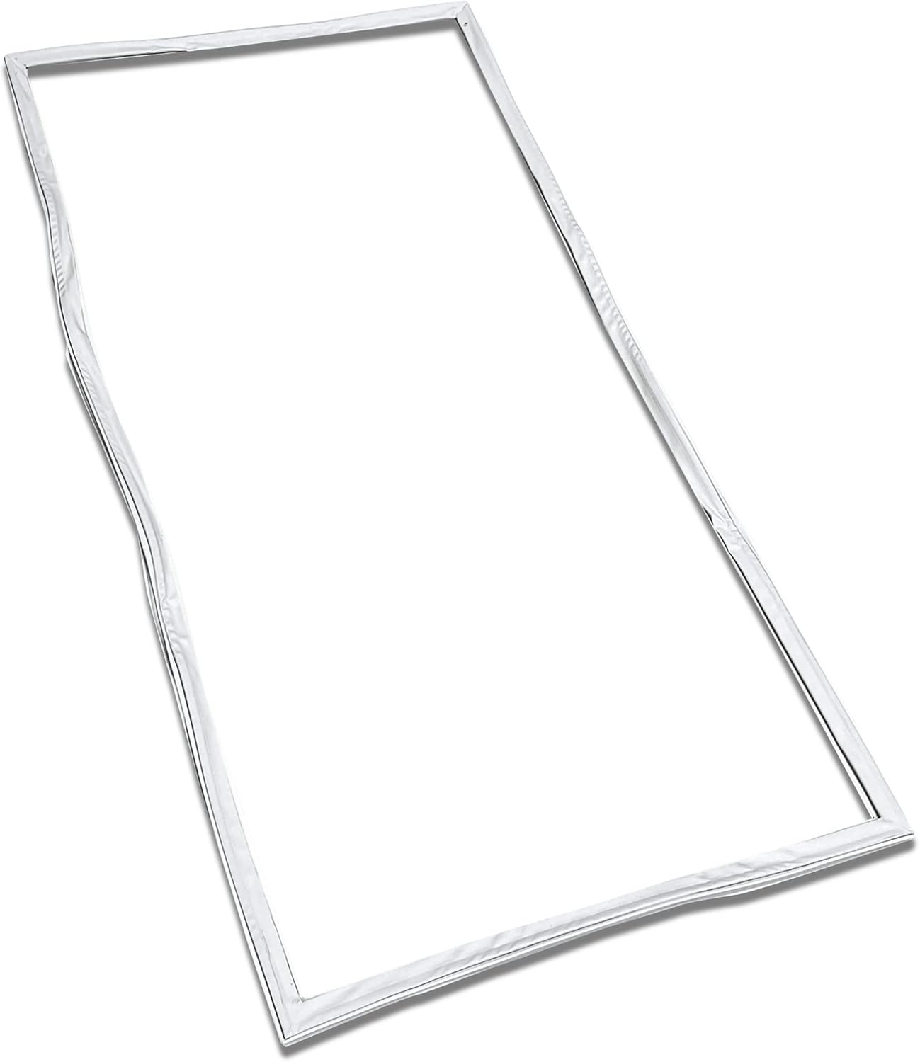 Whole Parts Refrigerator French Door Gasket (Magnetic Strip Inside, White) Part# 241778301 - Replacement & Compatible with Some Crosley, Electrolux and Kenmore Refrigerators