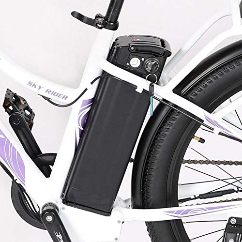 Bicicleta Elétrica e-bike Hive GreenWay Classic Branca/Roxa