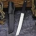 WPKOPYA 14.2-inch fixed Japanese knife, 440C steel blade, suitable for hunting, outdoor camping, survival, and EDC tools