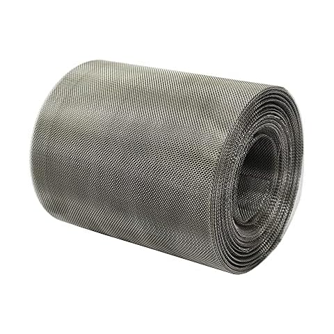1mm Hole Rodent Mesh - Stainless Steel Wire Mesh Roll to Block Rats and Mice - 6m x 100mm Roll Rat Mesh for Blocking Vents, Airbricks, Cracks, by The Mesh Company Cover