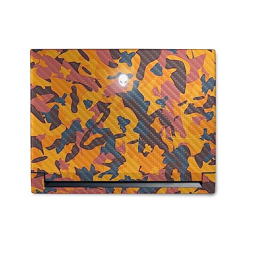 Image of MightySkins Carbon Fiber Skin Compatible with Alienware M18 R1 (2023) Full Wrap Kit - Autumn Camouflage | Protective, Durable Textured Carbon Fiber Finish | Easy to Apply | Made in The USA