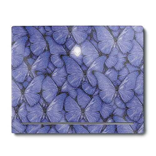 Image of MightySkins Glossy Glitter Skin Compatible with Alienware X16 R1 (2023) Full Wrap Kit - Blue Butterflies | Protective, Durable High-Gloss Glitter Finish | Easy to Apply | Made in The USA