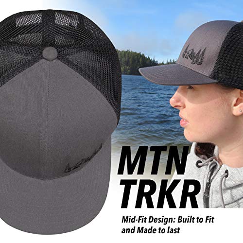 Grace Folly Trucker Hat For Men Or Women- Many Cool Designs (Mountain- Gray) #TOP4