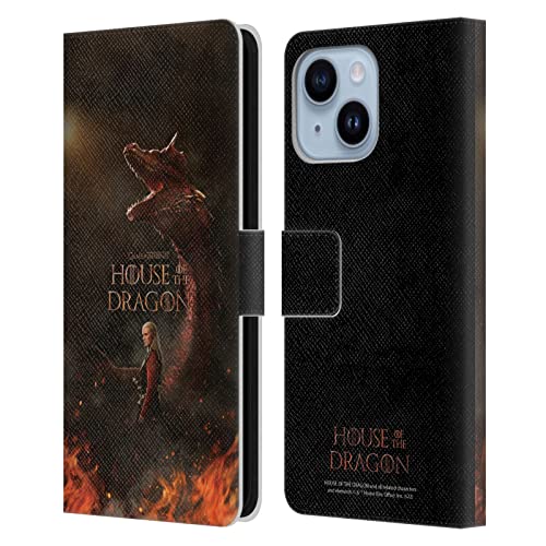 Étui House of The Dragon pour iPhone 14 Plus en cuir format portefeuille avec impression Art Clé 2