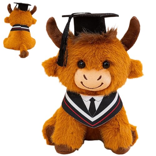 Peluche vache de remise de diplôme 25cm souvenir