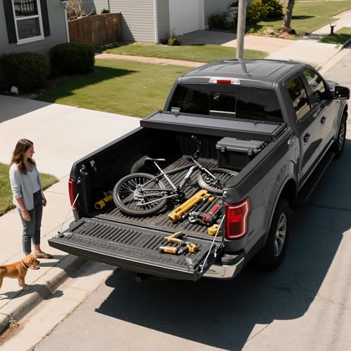OEDRO Low-Profile Hard Quad-Fold Tonneau Cover for 2009-2026 Ram 1500 6.4ft by OEDRO - Used condition - Image 8