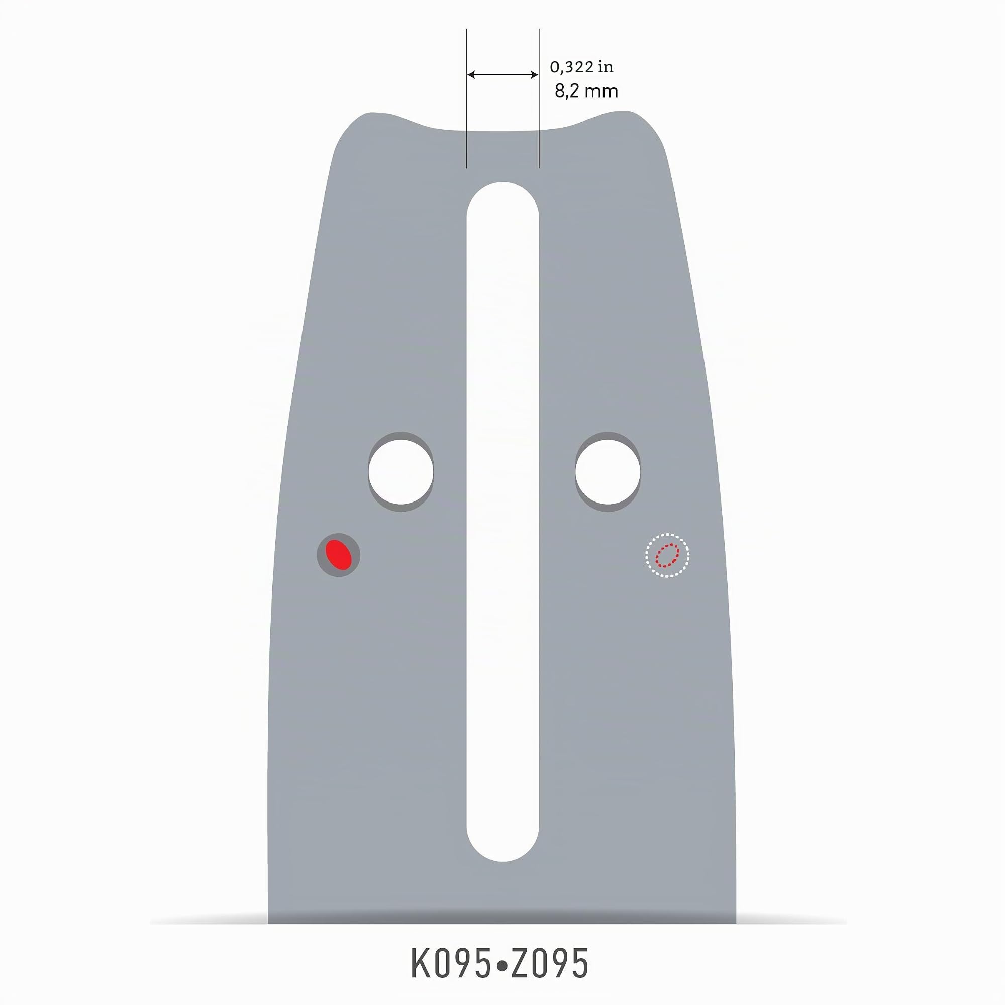Oregon Versacut 188VXLGK095 Barre de guidage professionnelle pour tronçonneuse avec support moteur K095 45,7 cm