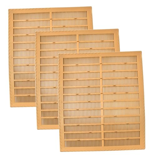 Évitez le grattage des cadres avec ce lot de 3 planches à propolis pour ruche marron
