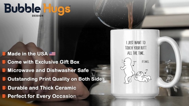 Custom Gifts Buy Personalized I Just Want To Touch Your Butt All