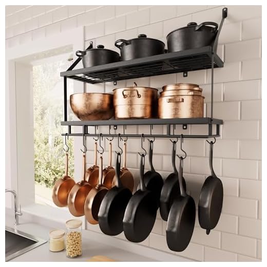 KES 30-Inch Kitchen Pot Rack