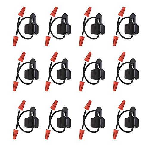 Malibu Low Voltage Cable Connector Fast Lock Twist with Electrical Wire connectors Screw terminals Cap for Outdoor Landscape Lighting Floodlight Pathway Lights (12 PCS)