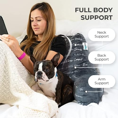 MYOOLOO Gratitude Reading Study Pillow Bed Wedge