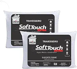Kit Travesseiro 50x70cm Lavavel Anti ácaro 100% Fibra Siliconada Firme - 2 ou 4 Unidades (Kit 2 Unidade)