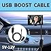 VILPKWMP USB 5V to 12V Step Up Converter for Baby Camera in Car, DC 5521 Power Cable with Switch, USB Boost Adapter for Vehicle Monitor, Suitable for 12V Power Port Devices and Baby Rear Seat Use