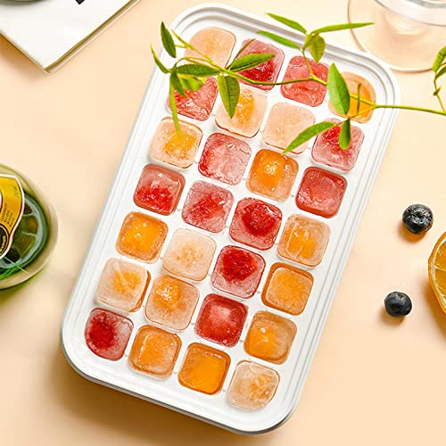 Bandejas de cubos de gelo para freezer,Bandeja de congelador de silicone com tampa com economia de e