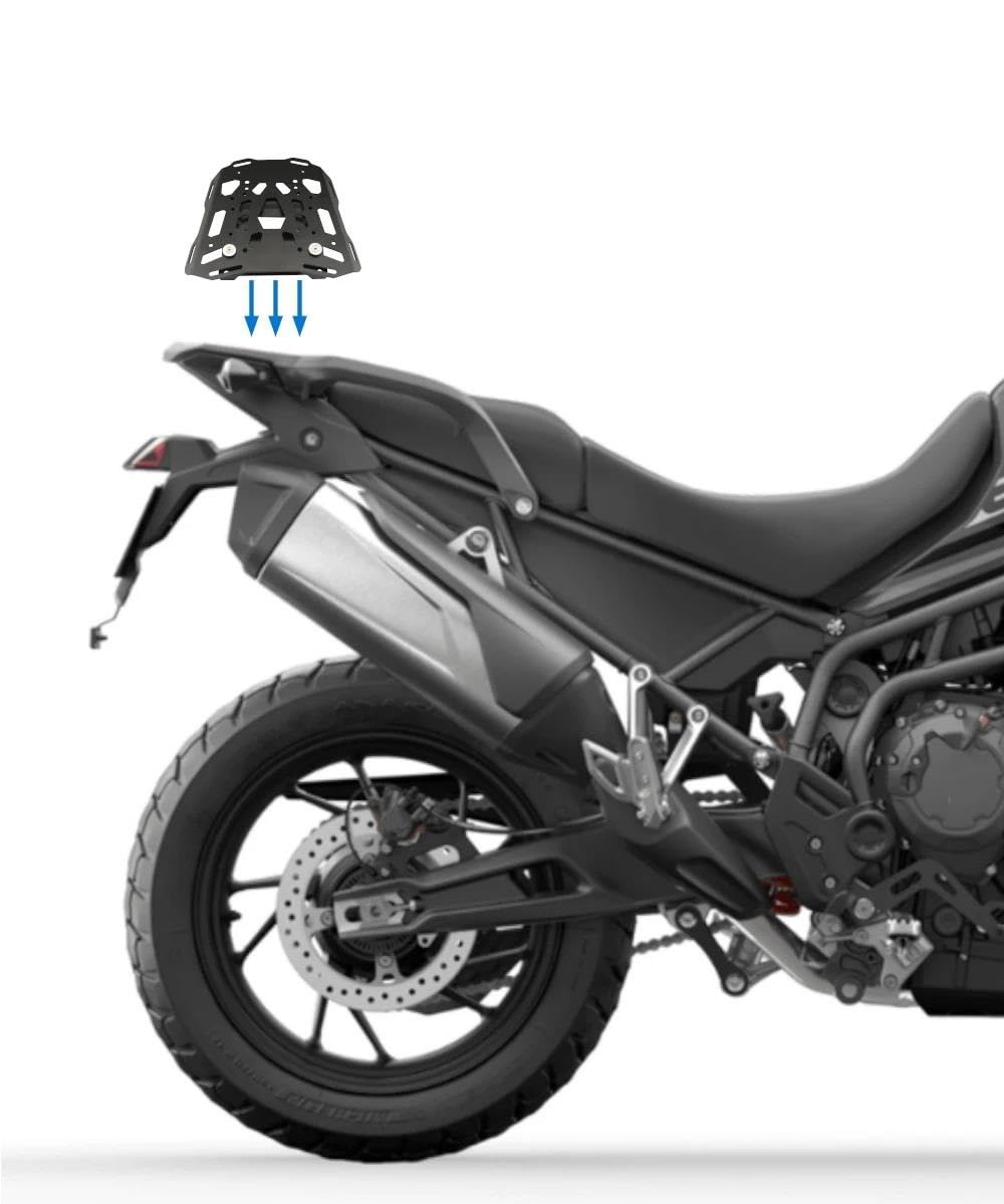 Portaequipajes Cajas Moto para Tiger 1200 GT Explorer Tiger900GT 2020-2025, Estante De Panel Expansión Extendido Equipaje Trasero Motocicleta