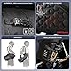 Rhinowalk Motorrad-Satteltaschen Gepäckträgertasche wasserdichte Anti-Vibrations-Motorseitentaschen Umhängetasche Motorradtaschen 48L für die meisten Adventure- und Sport-Bike-Motorradträger, 1 Paar
