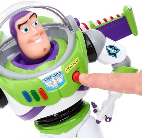 Disney Store Official Buzz Lightyear Interactive Talking Action Figure, Pixar's Toy Story, 36cm/14”, Space Ranger Toy Featuring 15+ English Phrases, Interacts with Other Characters, Ages 3+ - View 7