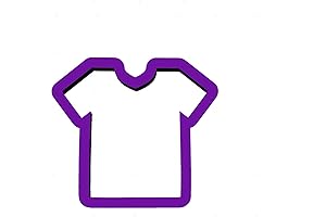 V-Neck T-Shirt Cookie Cutter Set with Embossing & Embossing Plunger Cutters